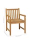 7 Piece Garden Dining Set 160x80 cm Solid Teak Wood - 3