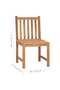 7 Piece Garden Dining Set 180x90 cm Solid Teak Wood - 3
