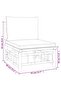 6 Piece Garden Lounge Set with Cream White Cushions Bamboo - 6