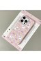 iPhone 14 Pro Compatible Pink Leather Textured Silicone Protects the Camera Shock-Absorbing Case Büğüm - 2