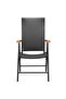 7 Piece Garden Dining Set Black and Brown - 4