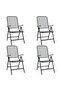 5 Piece Garden Dining Set Expanded Metal Mesh Anthracite - 6