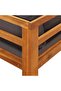 3 Piece Garden Lounge Set with Dark Grey Cushions Acacia Wood - 8