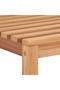5 Piece Garden Dining Set 140x80 cm Solid Teak Wood - 8