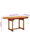 5 Piece Garden Dining Set Solid Wood Acacia 120-170 cm - 3