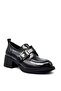 Thick Heeled Casual Women's Shoes Black - 5