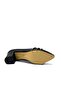 Stone Piped Detail Heeled Women's Shoes Black - 6