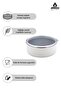 6 Piece Crispella 14-16-18 cm Enamel Storage Container Set – White - 3