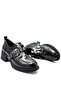 Thick Heeled Casual Women's Shoes Black - 2