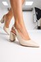 Women's Pointed Toe Slingback Thick (8cm) Heeled Classic Shoes – Casual & Office Stylish Heels