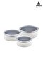 6 Piece Crispella 14-16-18 cm Enamel Storage Container Set – White - 4