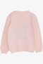 Girl's Knitwear Sweater Sequined Heart Printed 1.5-5 Years, Powder - 2
