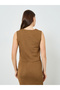 Women Bronze Sleeveless Waistcoat - 5