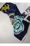 Luxury Wide Voile Silk Shawl Hijab Foulard Scarf Shawl with Rose Pattern 90 X 180 cm - 2