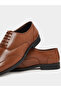 Men Brown Leather Oxford Shoes - 3