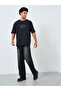 Men Black Graphic Print Oversized T-Shirt - 2