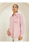 Women Pink Floral Embroidered Long Sleeve Shirt - 3
