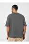 Men Grey Graphic Print Oversized T-Shirt - 5