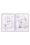 A4 Coloring Book with Animals Vehicles Objects 16F - 2