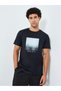 Men Black Graphic Print Crew Neck T-Shirt - 3