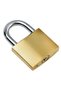 Padlock Yellow 38 mm with 3 Keys |   Ring Workplace Shutter Door Chest Lock Door Box Lock Tosba - 3
