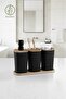 Safir Bamboo Set of 3 Black - 3