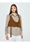 Women Brown Striped Long Sleeve Shirt