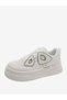 Women Applique Detail Lace Up Sneakers - 3