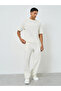 Men Cream Oversized T-Shirt and Drawstring Pants Co-Ords - 2