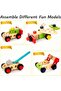 ool Kit for Kids, Wooden Tool Box with Building Toy Set Creative DIY - 2