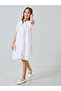 Girls Off-White Embroidered A-Line Midi Dress - 2