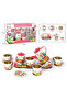 Patterned Metal Tea Set 14 Piece Toy Dollhouse Set - 2