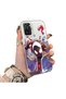 Xiaomi Redmi Note 10 4G/Note 10S Compatible Spiderman Couple Case Acrylic Back Silicone Edge Protection