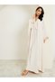 Sequined Lace Detail Abaya and Halter Neck Dress Modest Set - 3