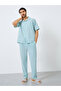 Men Relaxed Fit Striped Shirt and Pyjama Set