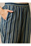 Women Blue Tie-Up Strappy Kurta with Striped Pants Set - 5