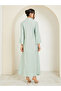 Women Green Sequin Embellishment Jalabiya - 5
