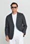 Men's Black Regular Fit Regular Cut Swallow Collar Flared Flap Pocket Blazer Jacket