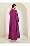 Women Purple Pearl Embellished Jalabiya - 5