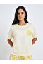 Text Print Short Sleeve T-Shirt and Shorts Set - 2