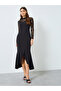 Self Design Long Sleeves Mermaid Midi Dress - 2