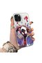 iPhone 15 Pro Compatible Spiderman Double Case with Acrylic Back and Silicone Edge Protection