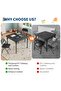 3-Piece Folding Kids Table and Chairs Set Activity Table, for Home, Crafts, Snack Time, Homework - 2