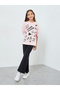 Teen Girls Graffiti Sweatshirt and Flared Leggings