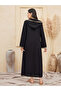 Women Flower Patch Detail Hooded Jalabiya - 5