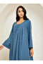 Women Teal Pearl Embellished Jalabiya - 2