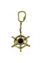Marin Design Brass Keychain - Ship Rudder Figured Souvenir - 2