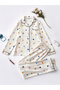 Women Graphic Print Long Sleeve Shirt and Pyjama Set
