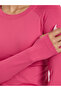 Women Pink Stitch Thumbhole Top and Leggings Set - 3