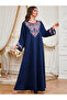 Women Embroidered Faux Pearl Jalabiya - 5